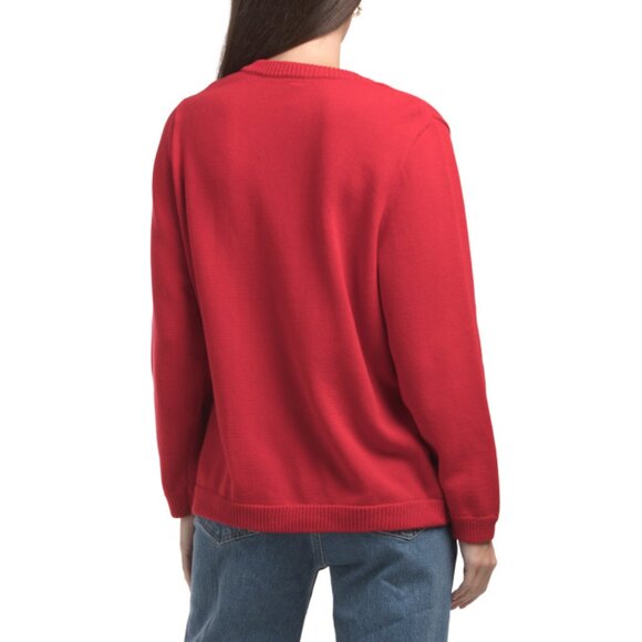 WISHLIST Red Henley Sweater - Picture 2 of 2